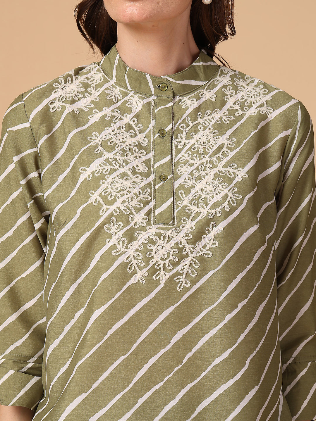 Embroidered Pure Cotton Top With Trouser Co-Ords