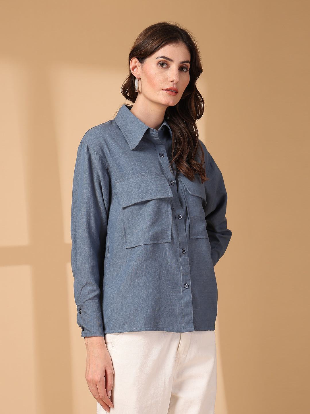 Women Opaque Casual Shirt