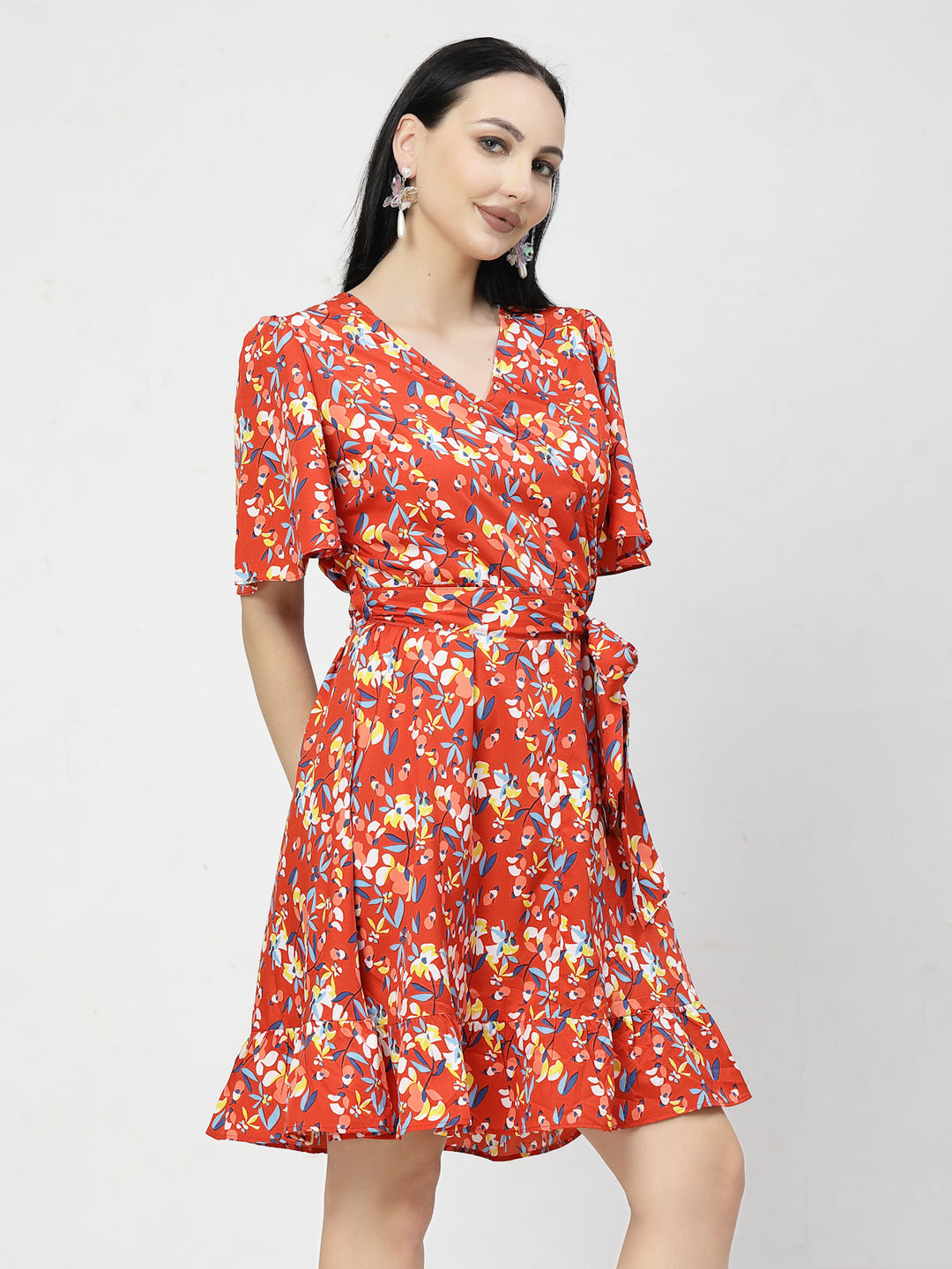 Floral Print Fit & Flare Dress