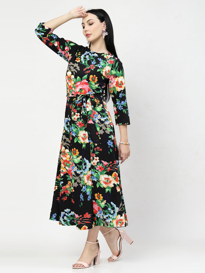 Floral Print Maxi Dress