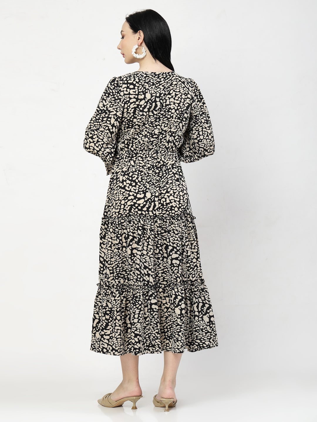 Animal Print Fit & Flare Dress