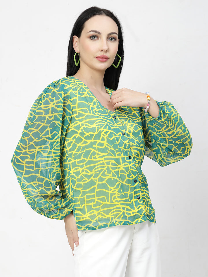 Women Opaque Printed Casual Shirt