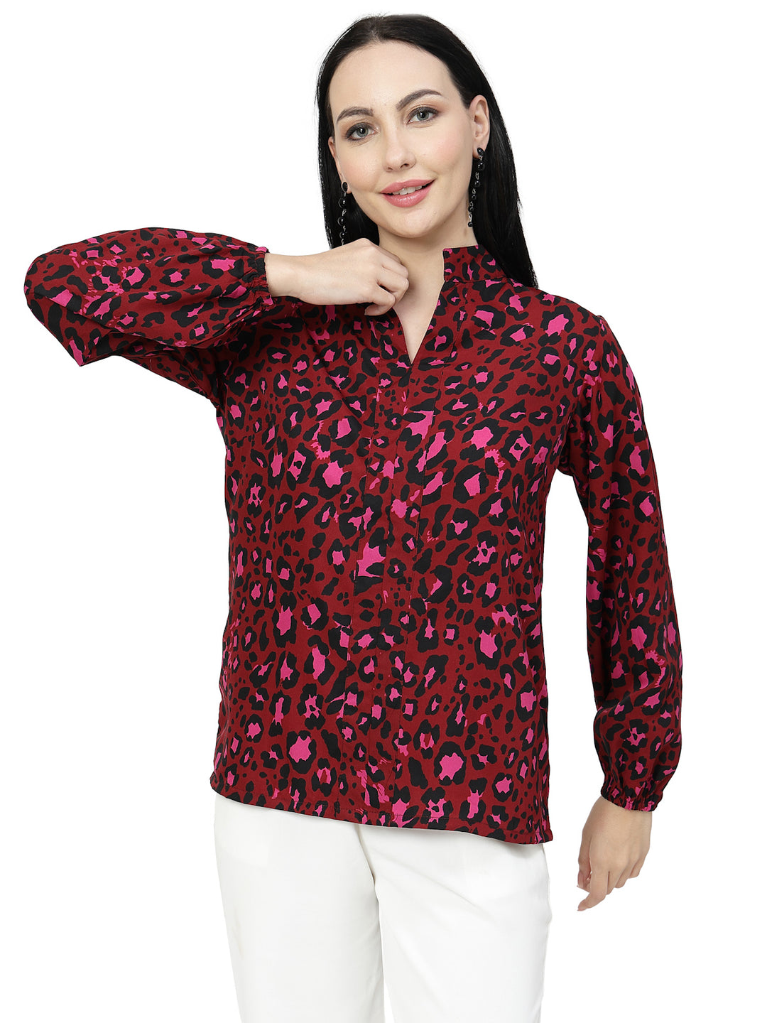 Print Shirt Style Top