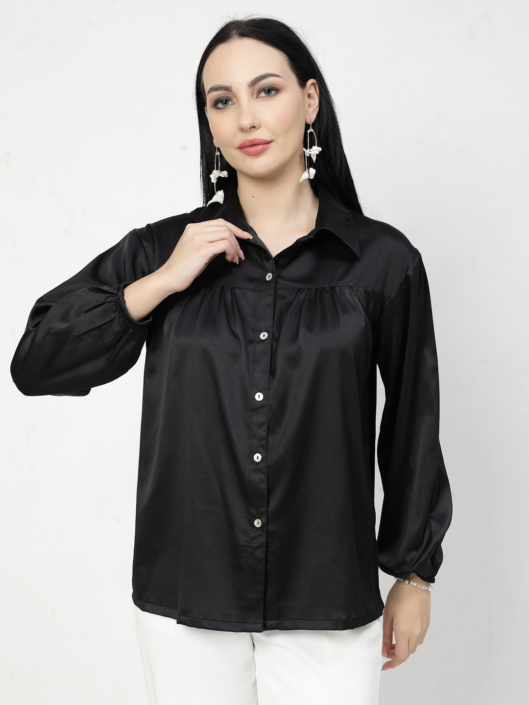 Opaque Casual Shirt