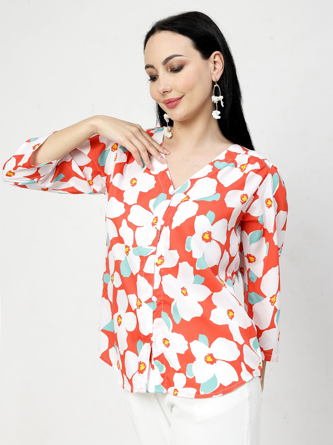 Geometric Print Top