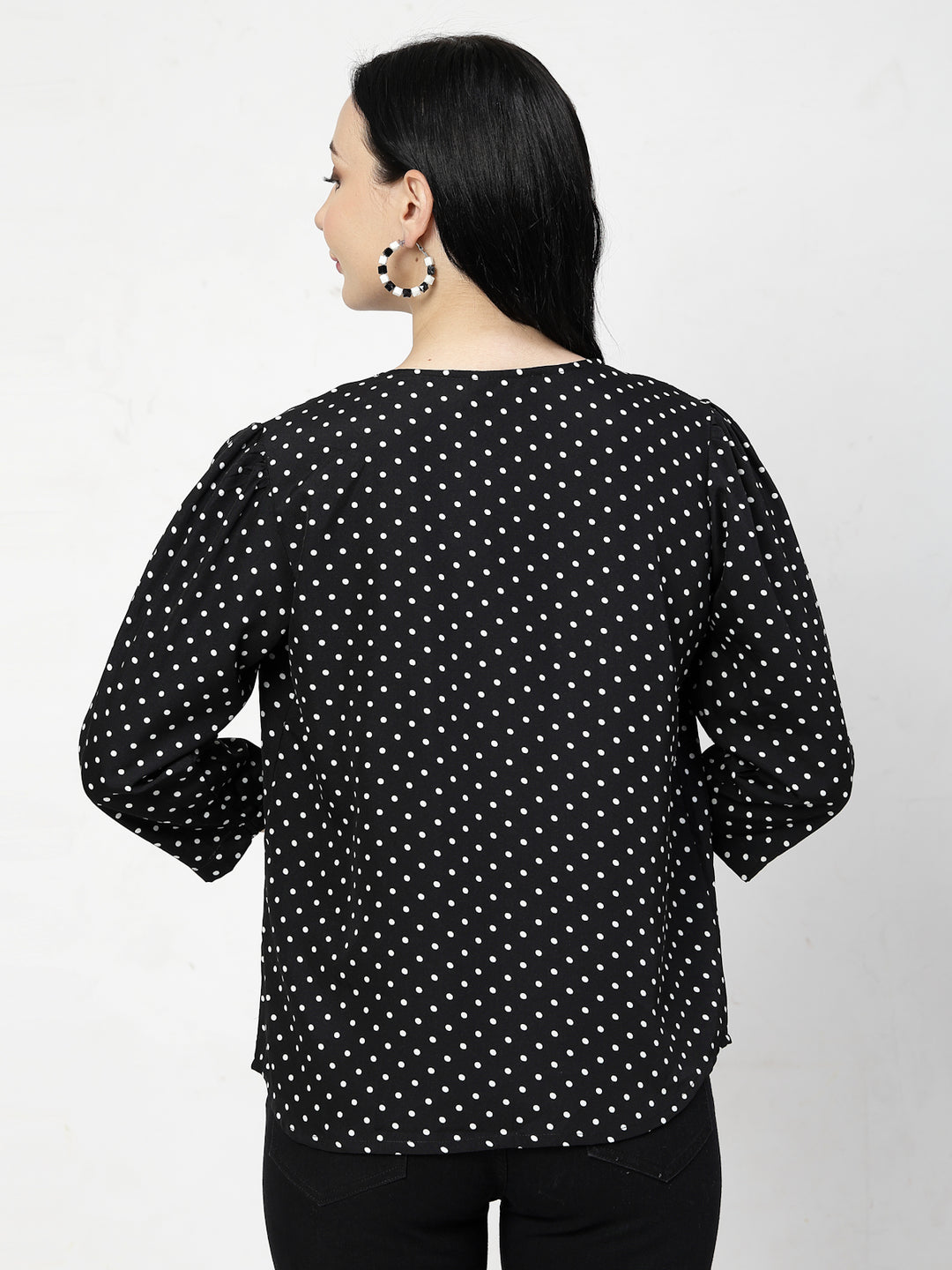 Polka Dot Print Top