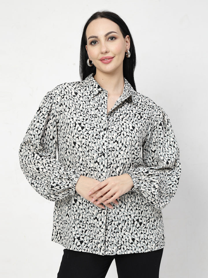 Women Opaque Printed Casual Shirt