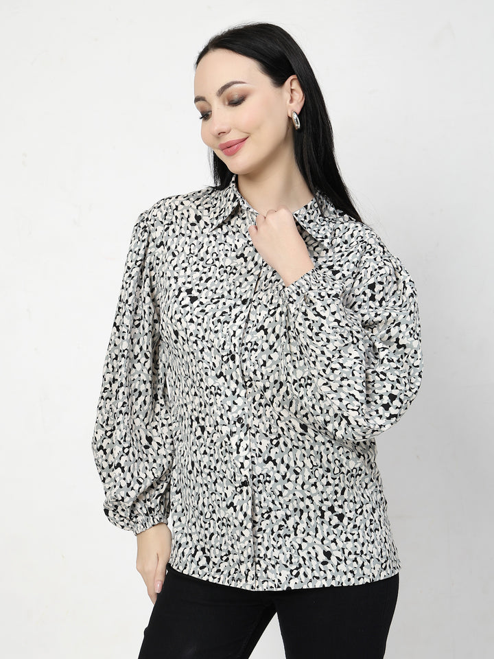 Women Opaque Printed Casual Shirt