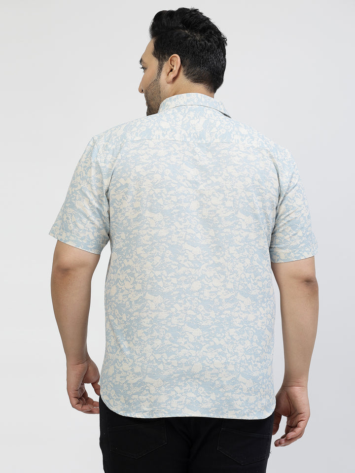 Floral Printed Cotton Casual Shirt