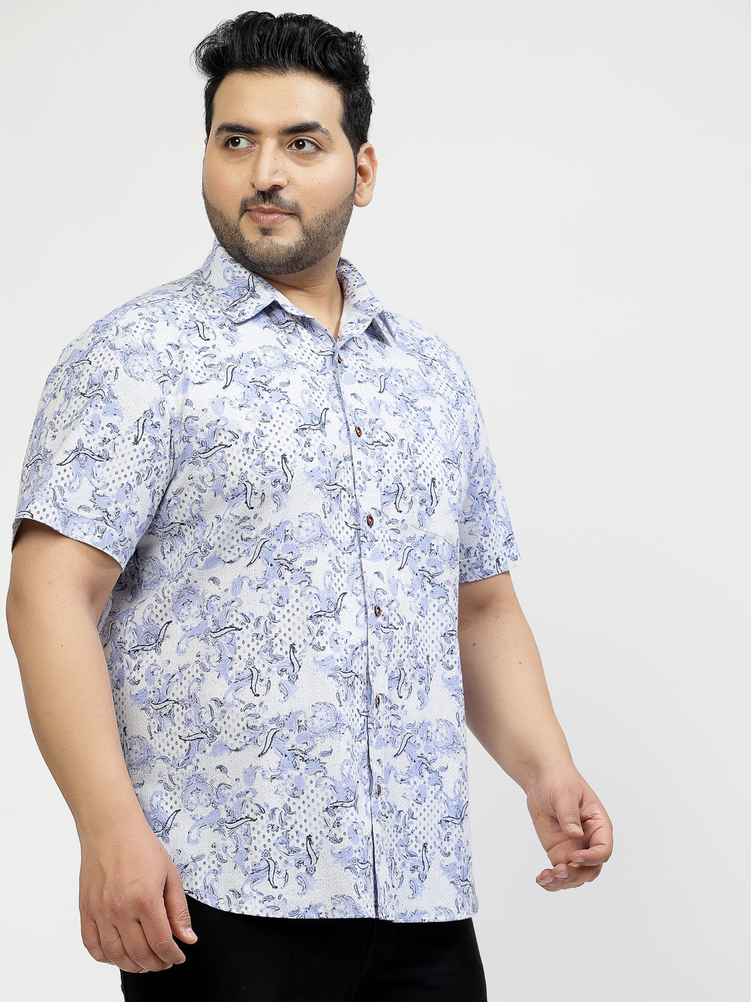 Men Floral Opaque Printed Casual Shirt