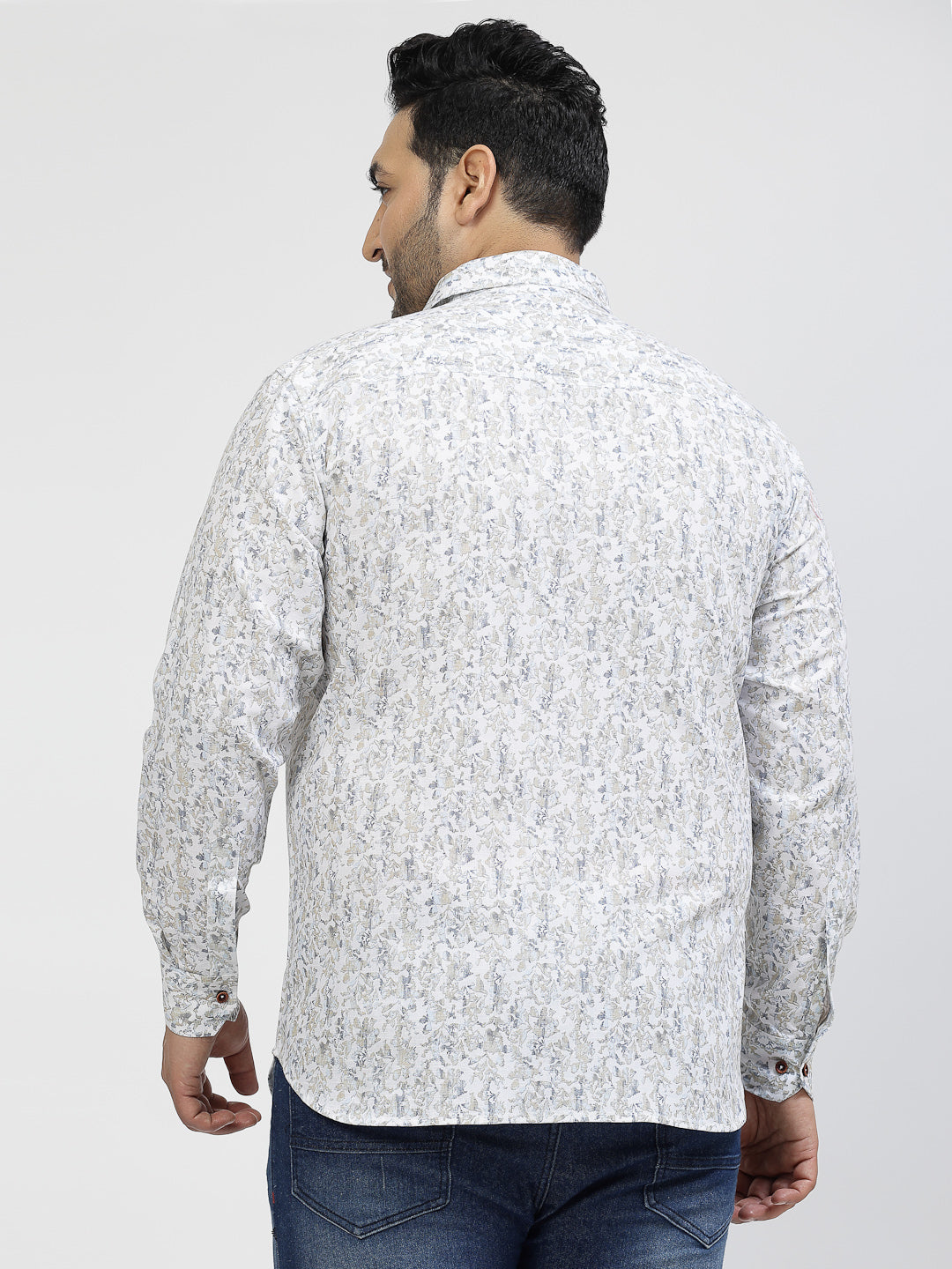 Plus Size Floral Printed Casual Shirt