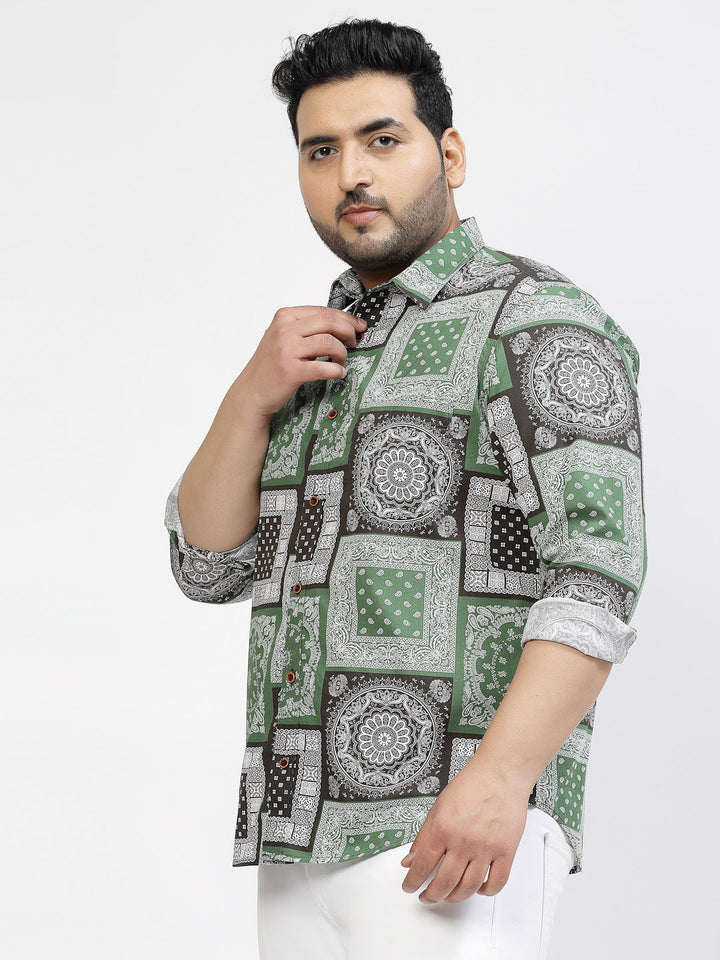 Ethnic Motifs Printed Cotton Casual Shirt