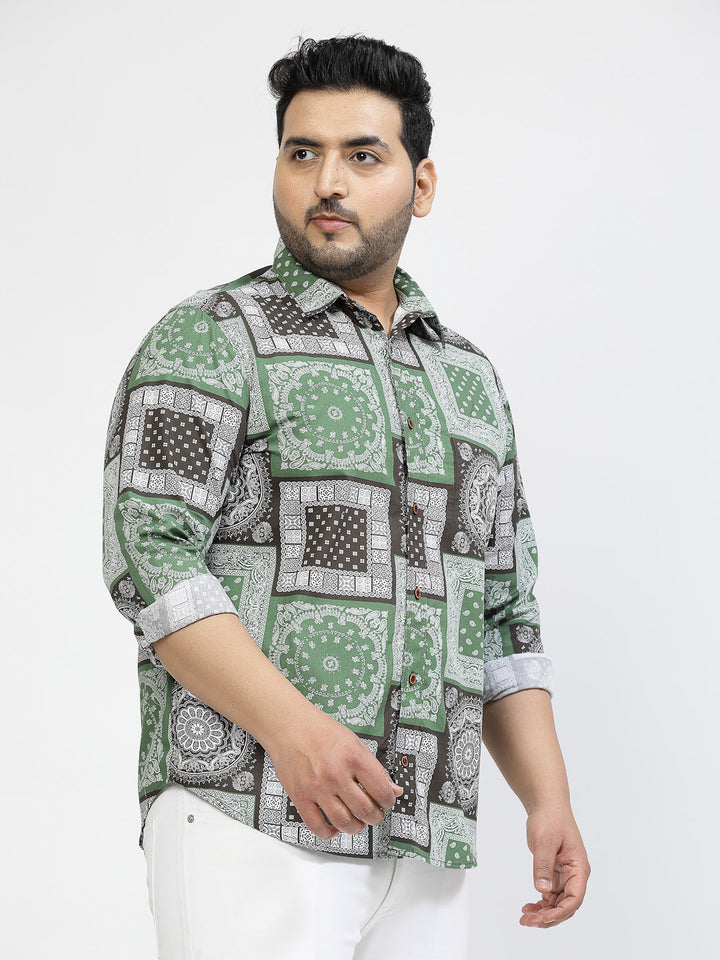 Ethnic Motifs Printed Cotton Casual Shirt