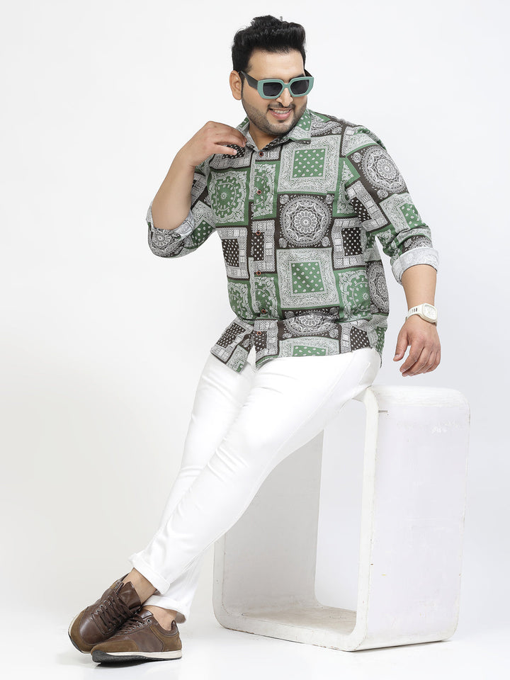 Ethnic Motifs Printed Cotton Casual Shirt