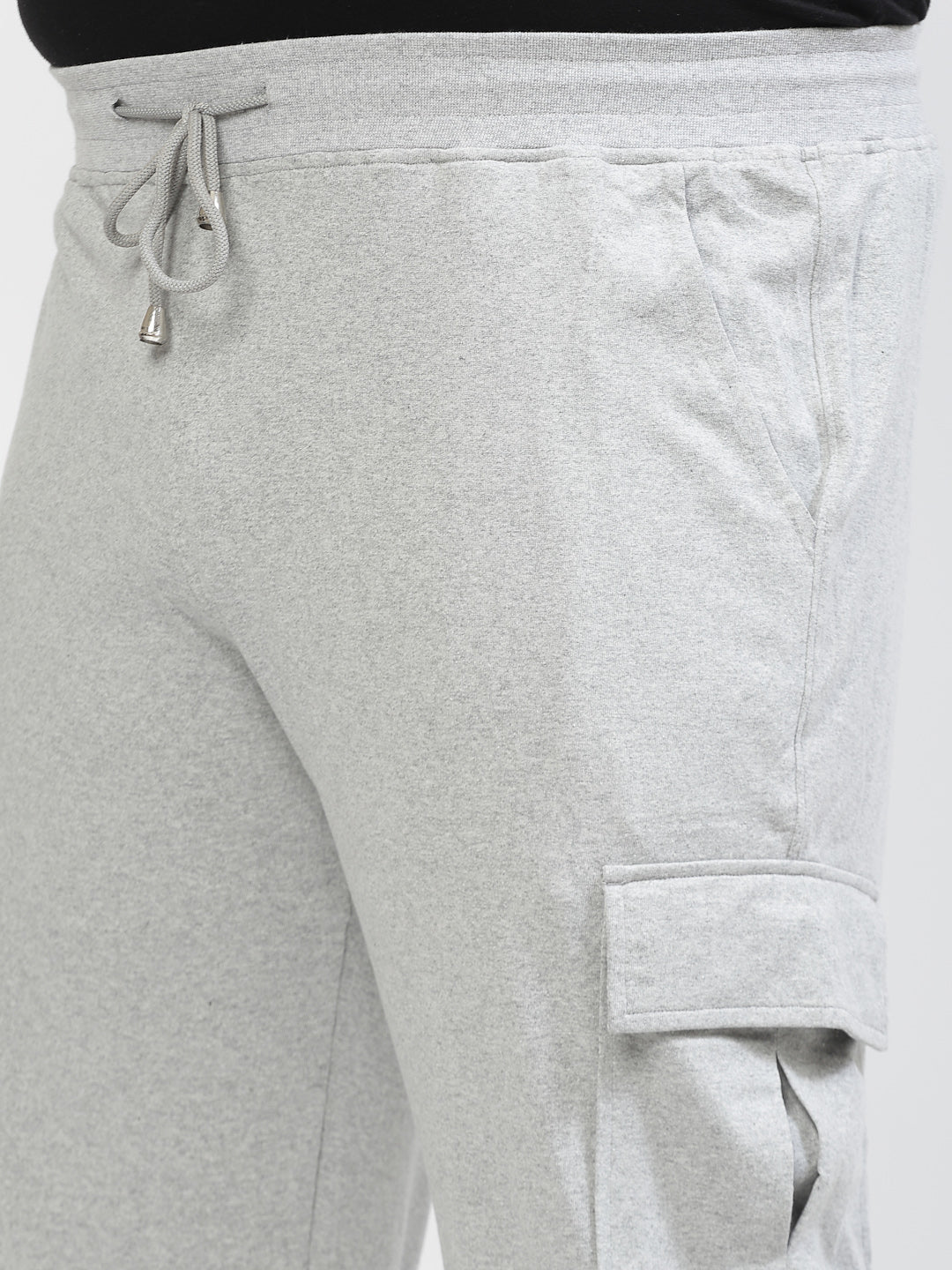 Men Grey Straight-Fit Joggers