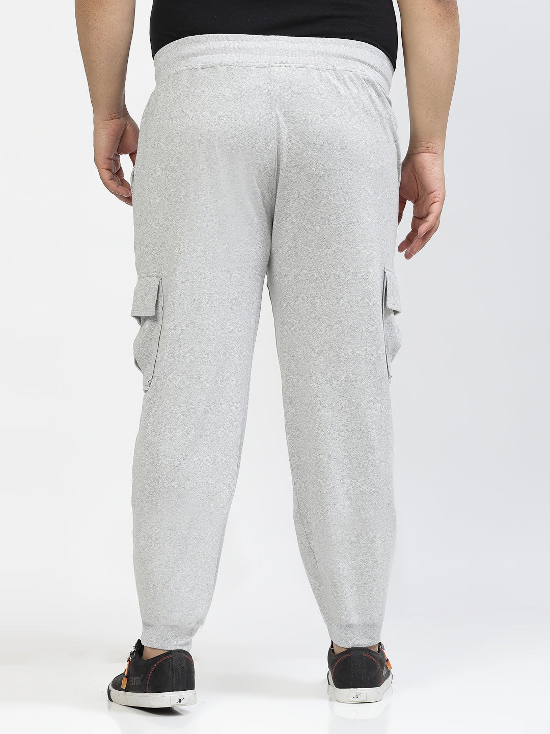 Men Grey Straight-Fit Joggers