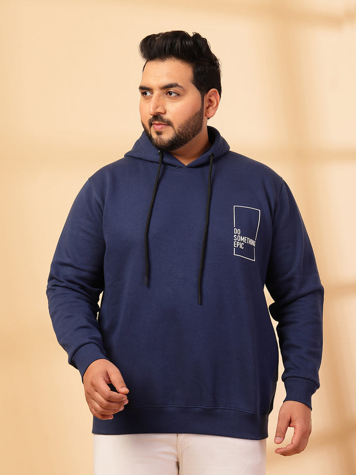 Men Solid High Neck Cotton Front-Open Sweatshirt