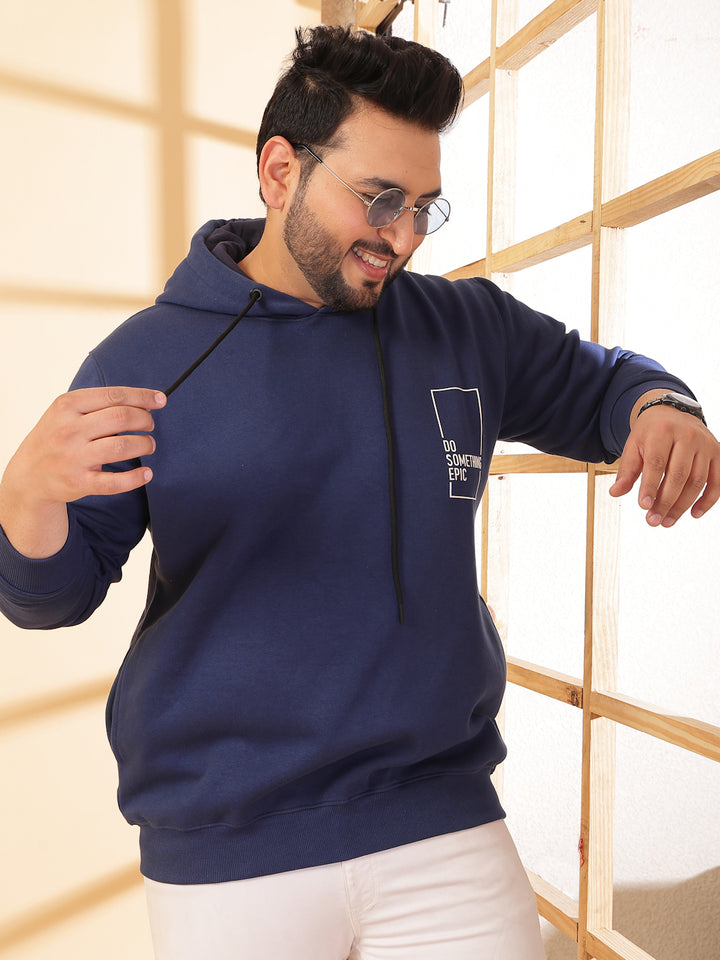 Men Solid High Neck Cotton Front-Open Sweatshirt