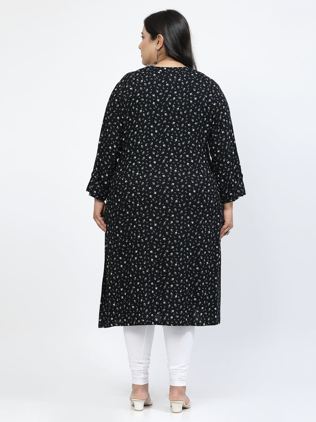 Ethnic Motifs Printed Mandarin Collar A-Line Regular Kurta