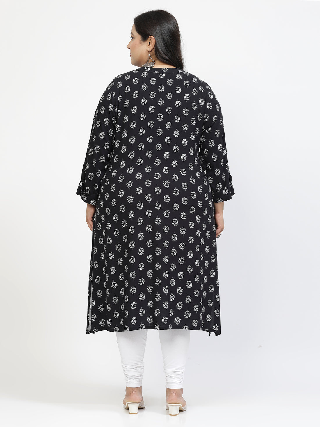 Ethnic Motifs Printed Mandarin Collar A-Line Regular Kurta