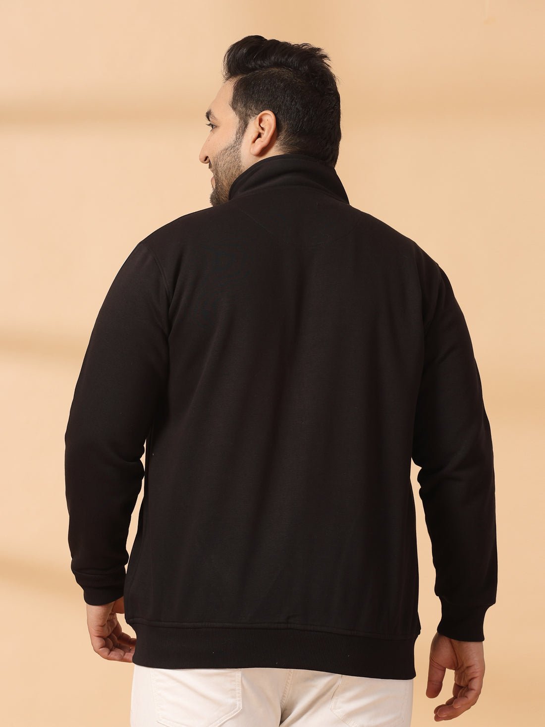 Men Fleece Open Front Jacket