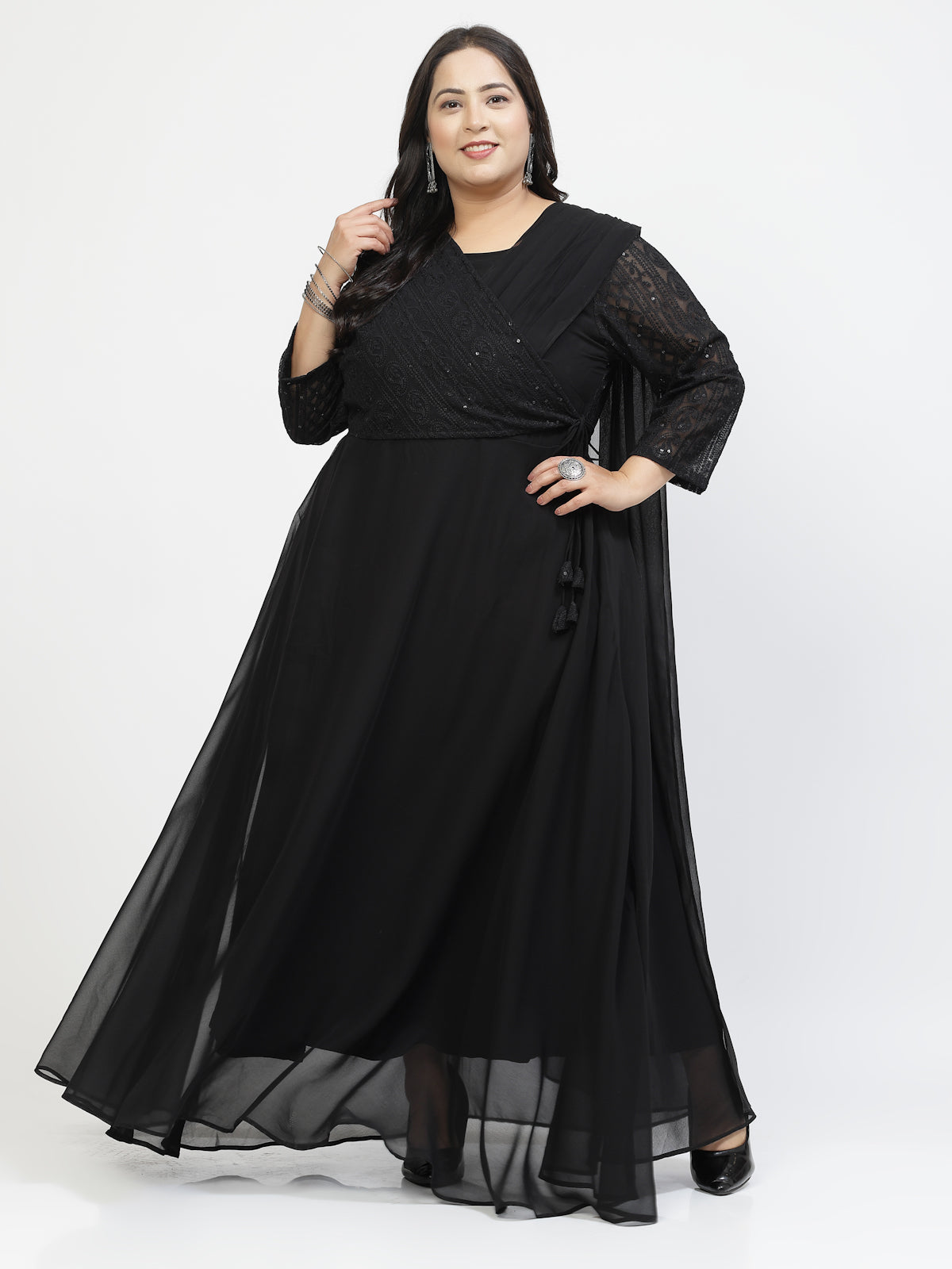 Black plus size fashion dresses near me