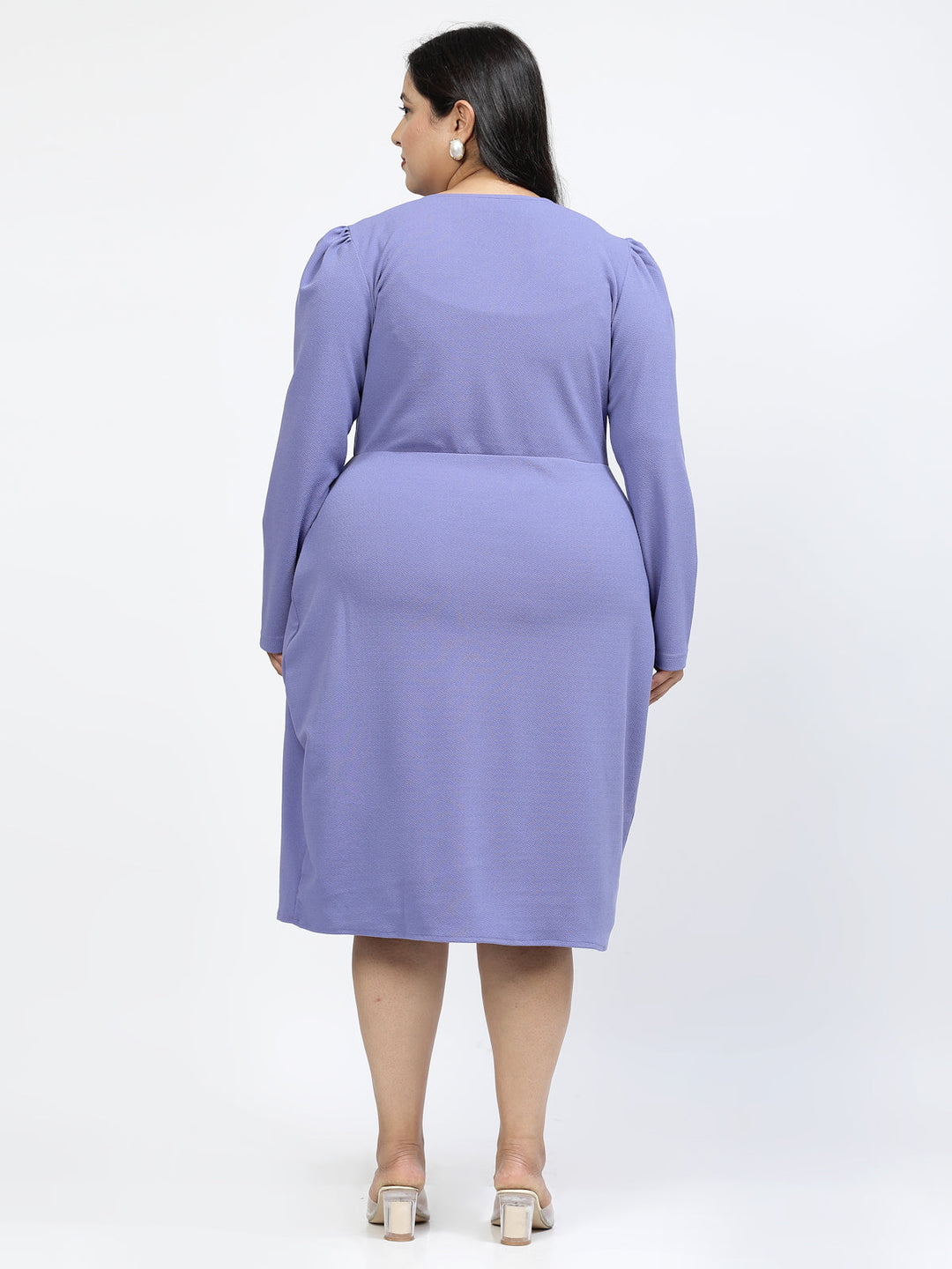 Plus Size V-Neck Empire Dress