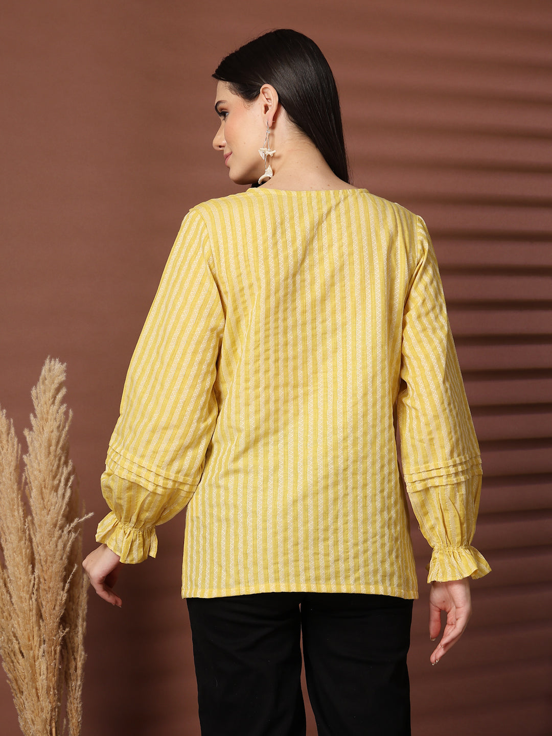 Women Standard Opaque Striped Casual Shirt