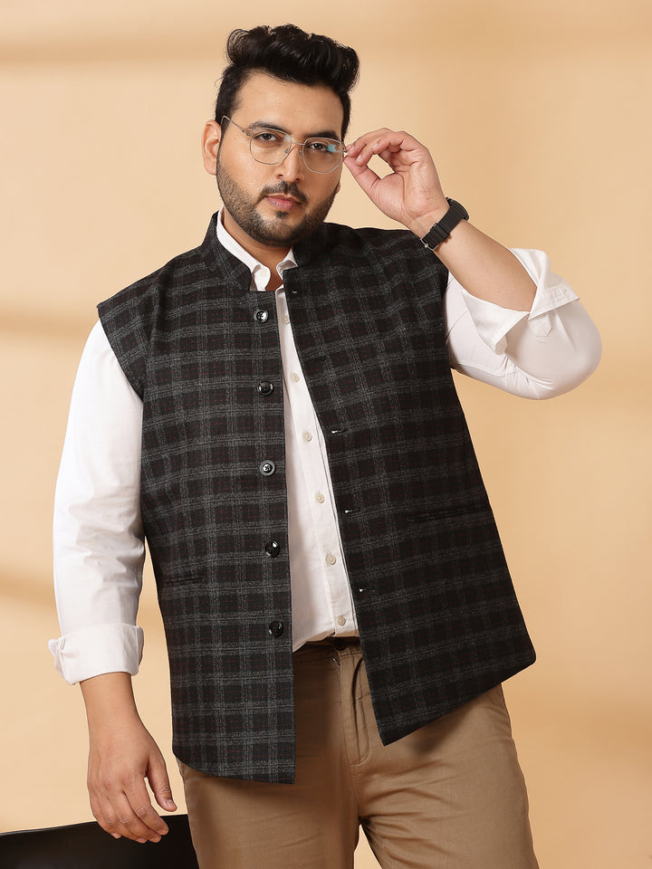 Printed Woven Nehru Jacket