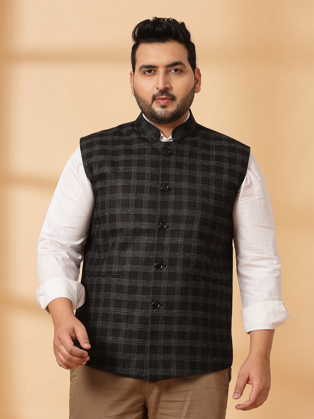 Printed Woven Nehru Jacket