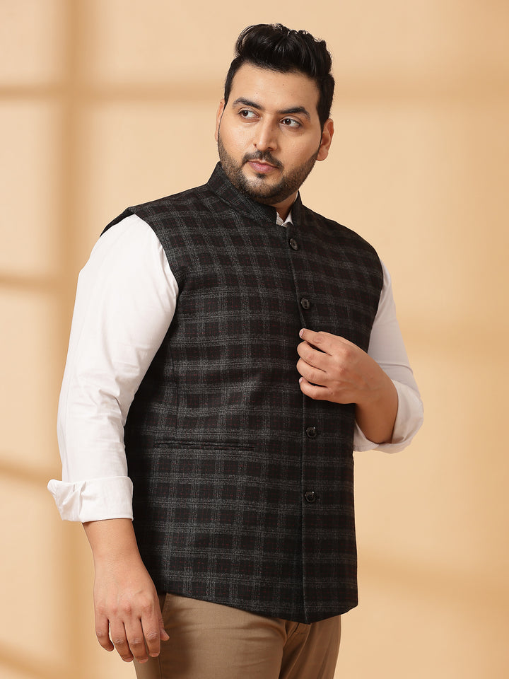 Printed Woven Nehru Jacket