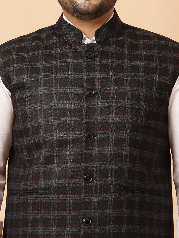 Printed Woven Nehru Jacket