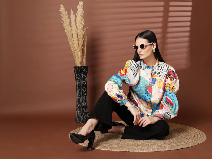 Women Standard Floral Opaque Printed Casual Shirt