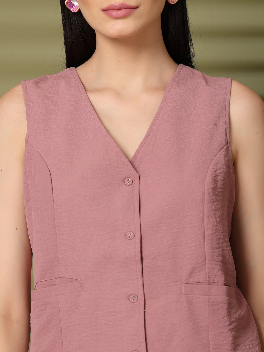 Pure Cotton Waistcoat With Trousers Co-Ords