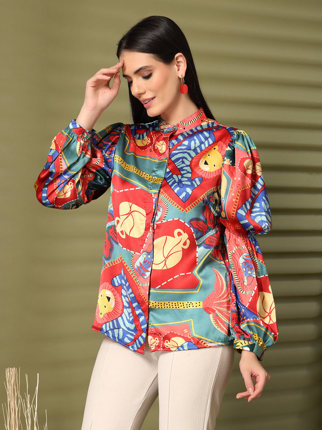 Women Standard Floral Opaque Printed Casual Shirt