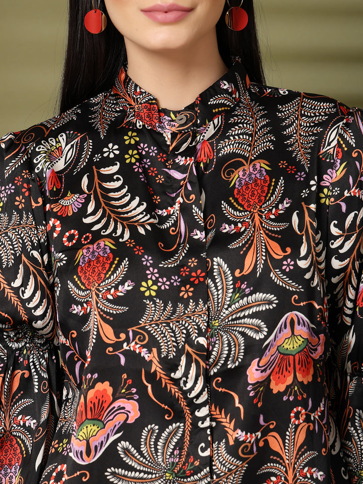 Women Standard Floral Opaque Printed Casual Shirt