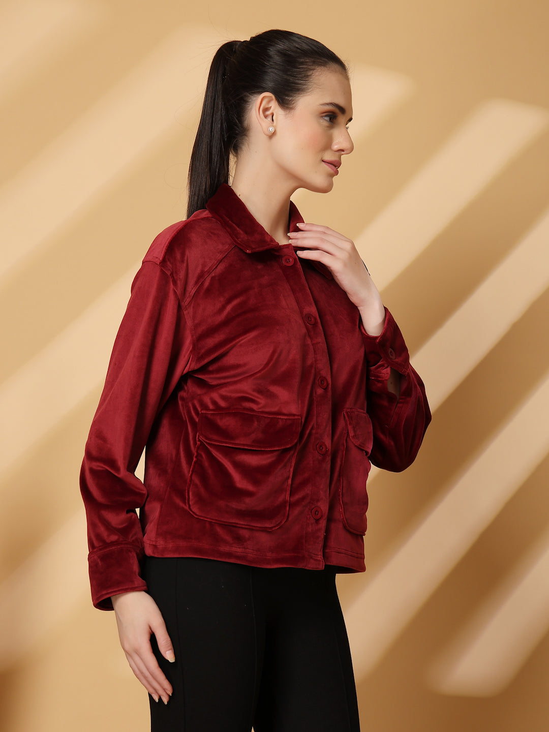 Women Open Front Jacket