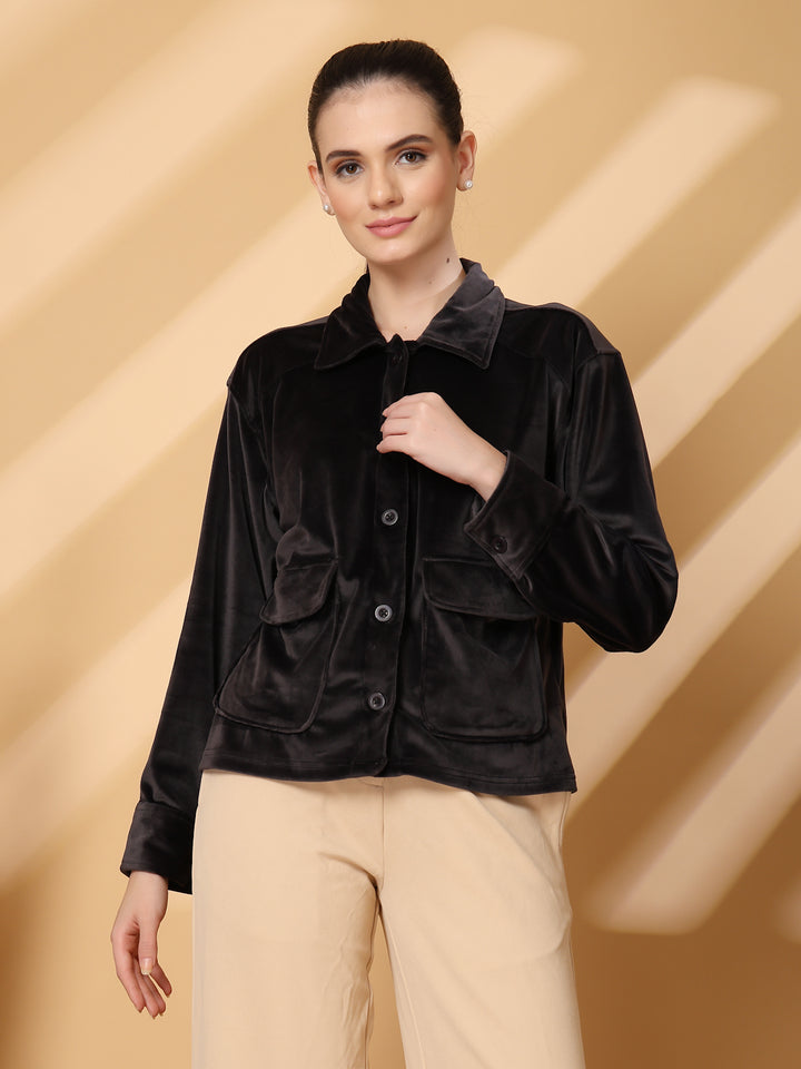 Women Open Front Jacket