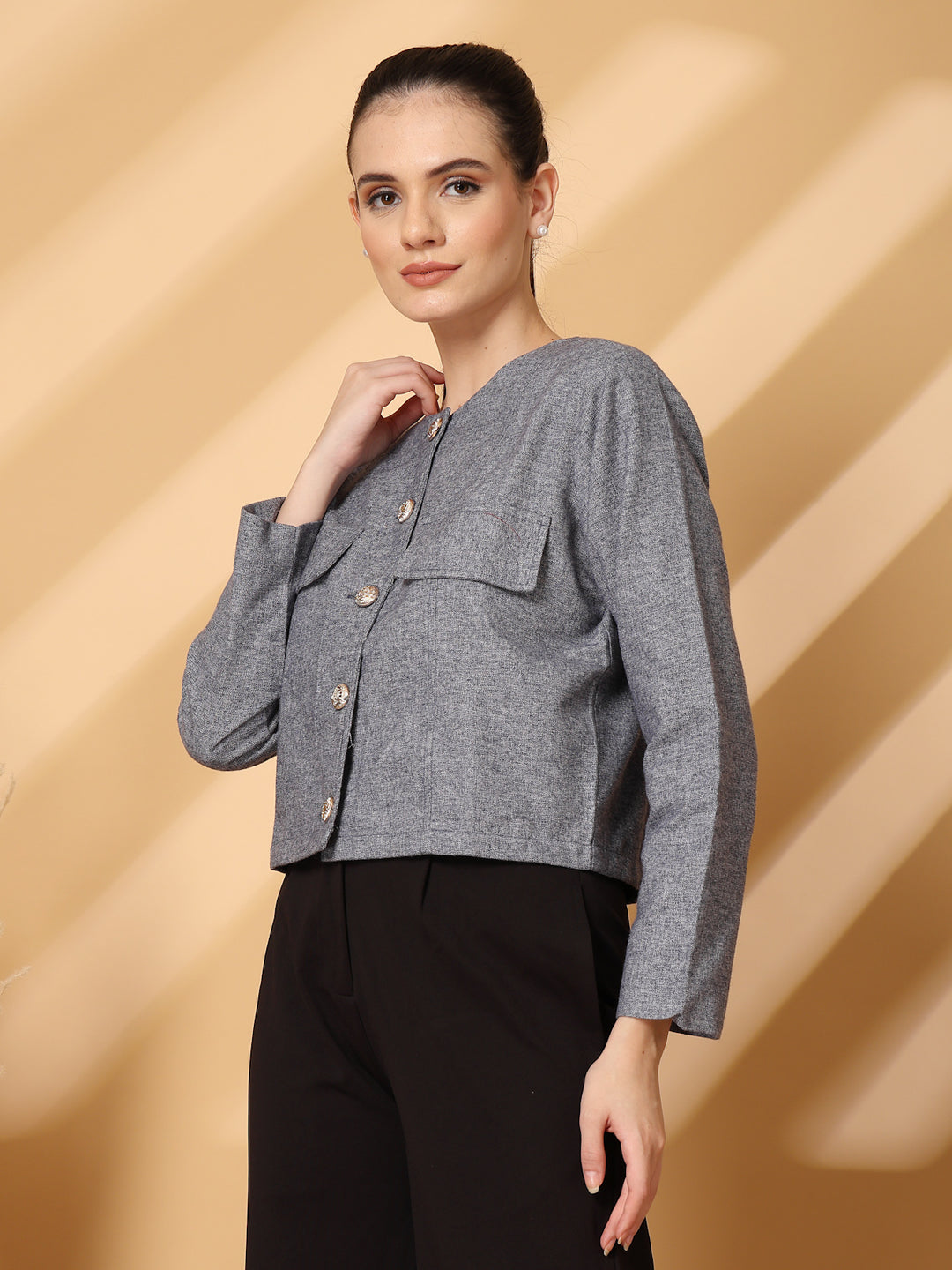 Cotton Crop Regular Jacket