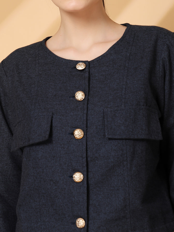 Long Sleeves Cotton Regular Jacket