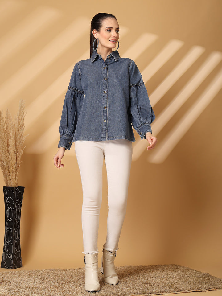 Women Standard Floral Opaque Casual Shirt