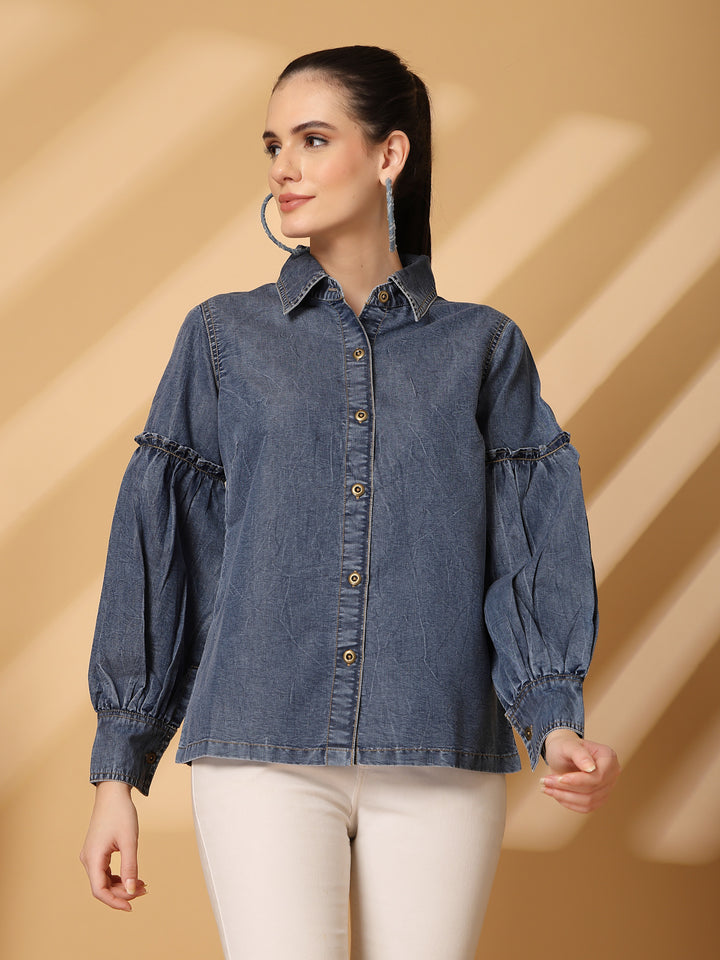 Women Standard Floral Opaque Casual Shirt