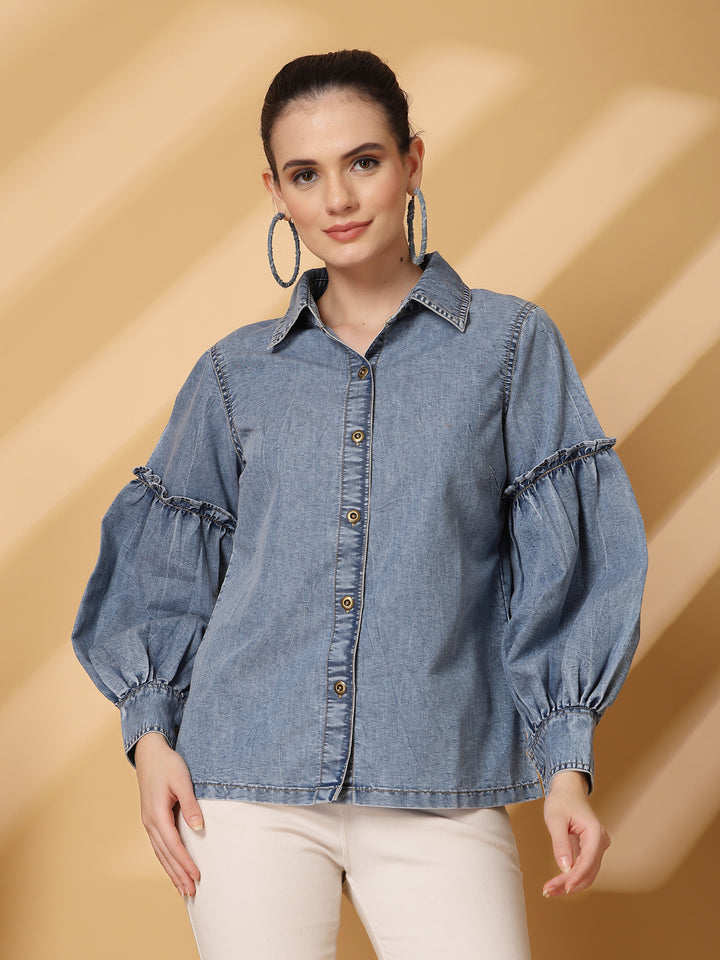 Women Standard Floral Opaque Casual Shirt