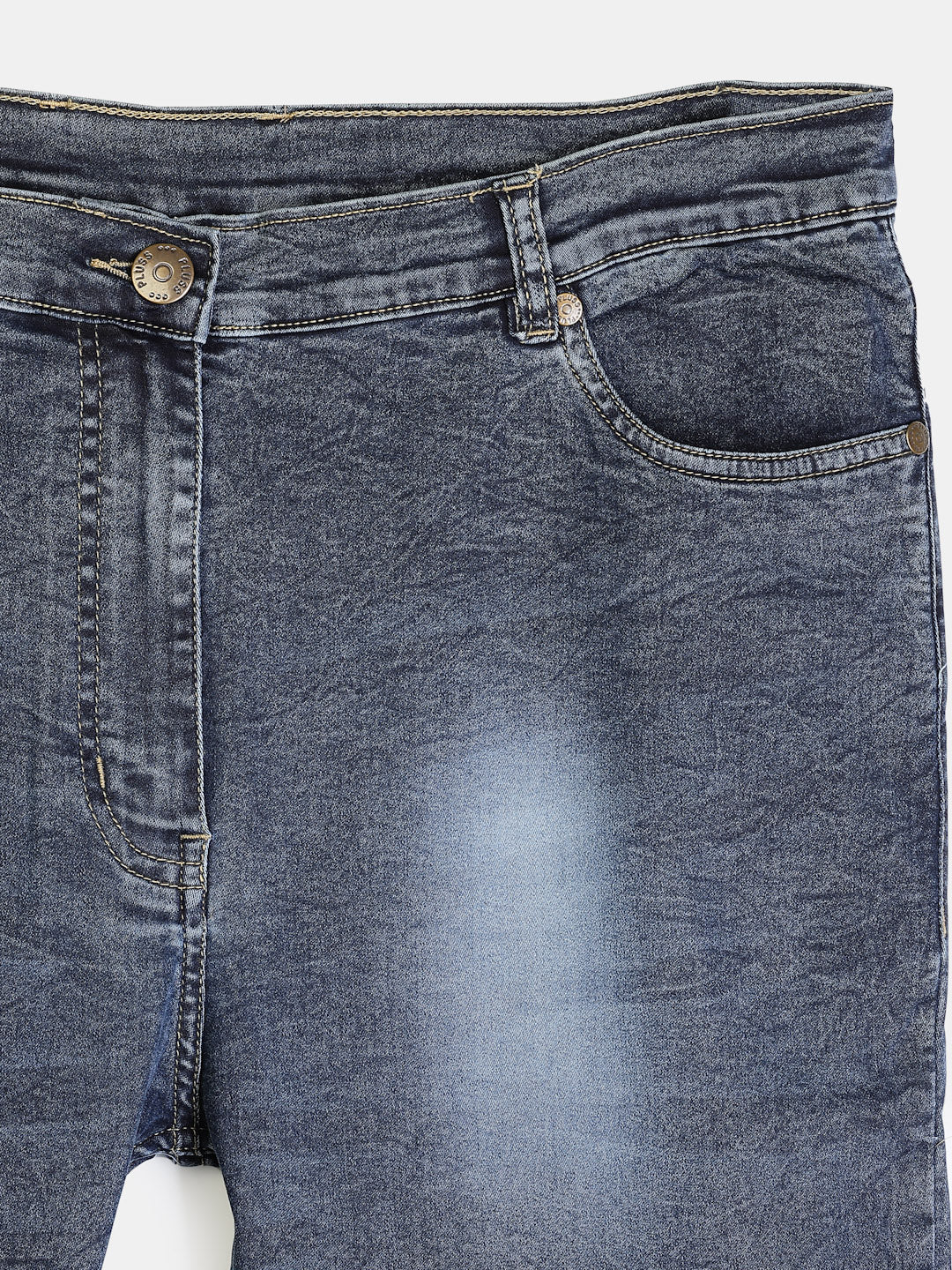 Women Blue Regular Fit Mid-Rise Mildly Distressed Jeans