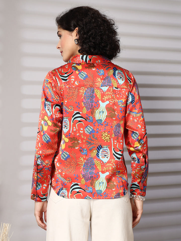 Women Standard Floral Opaque Printed Casual Shirt