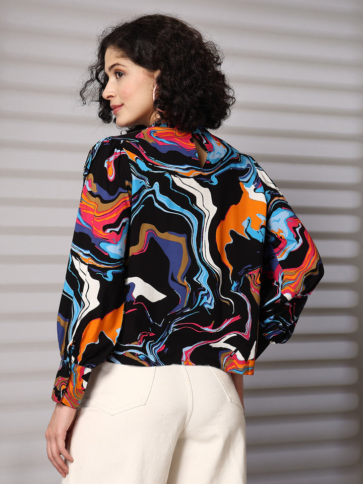 Women Abstract Printed Top