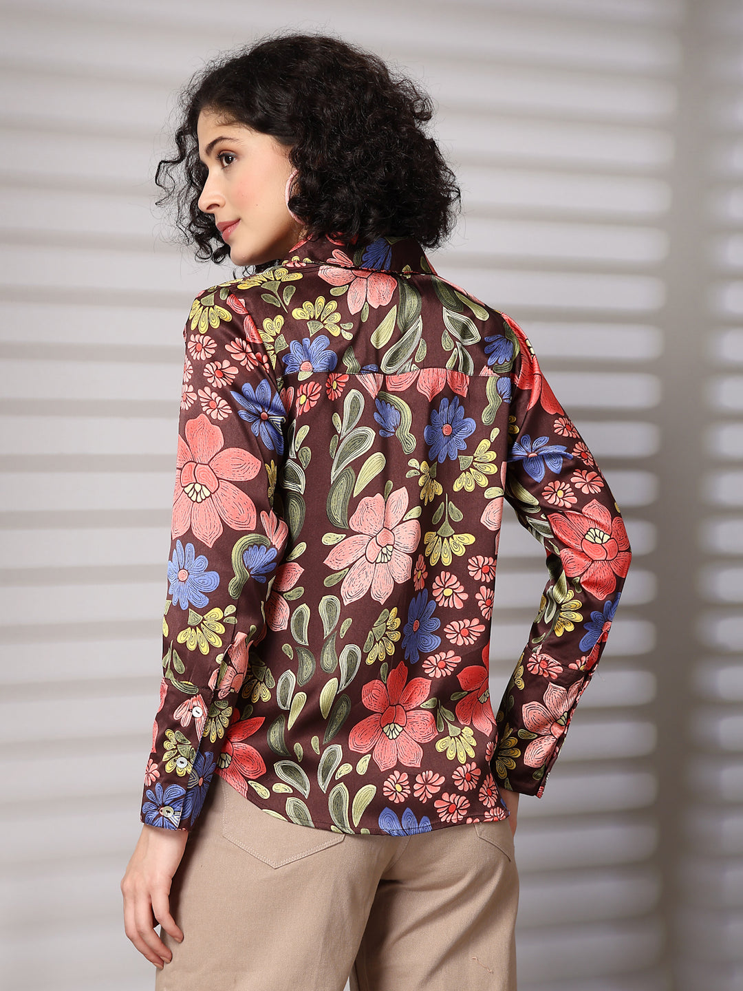 Women Standard Floral Opaque Printed Casual Shirt