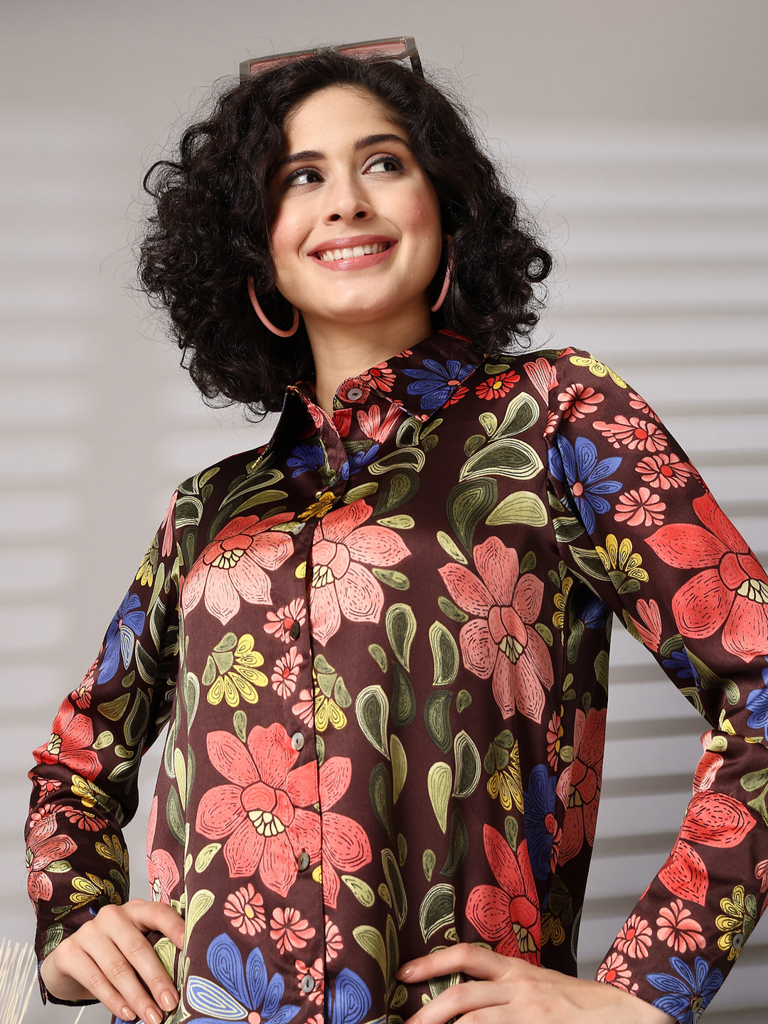 Women Standard Floral Opaque Printed Casual Shirt