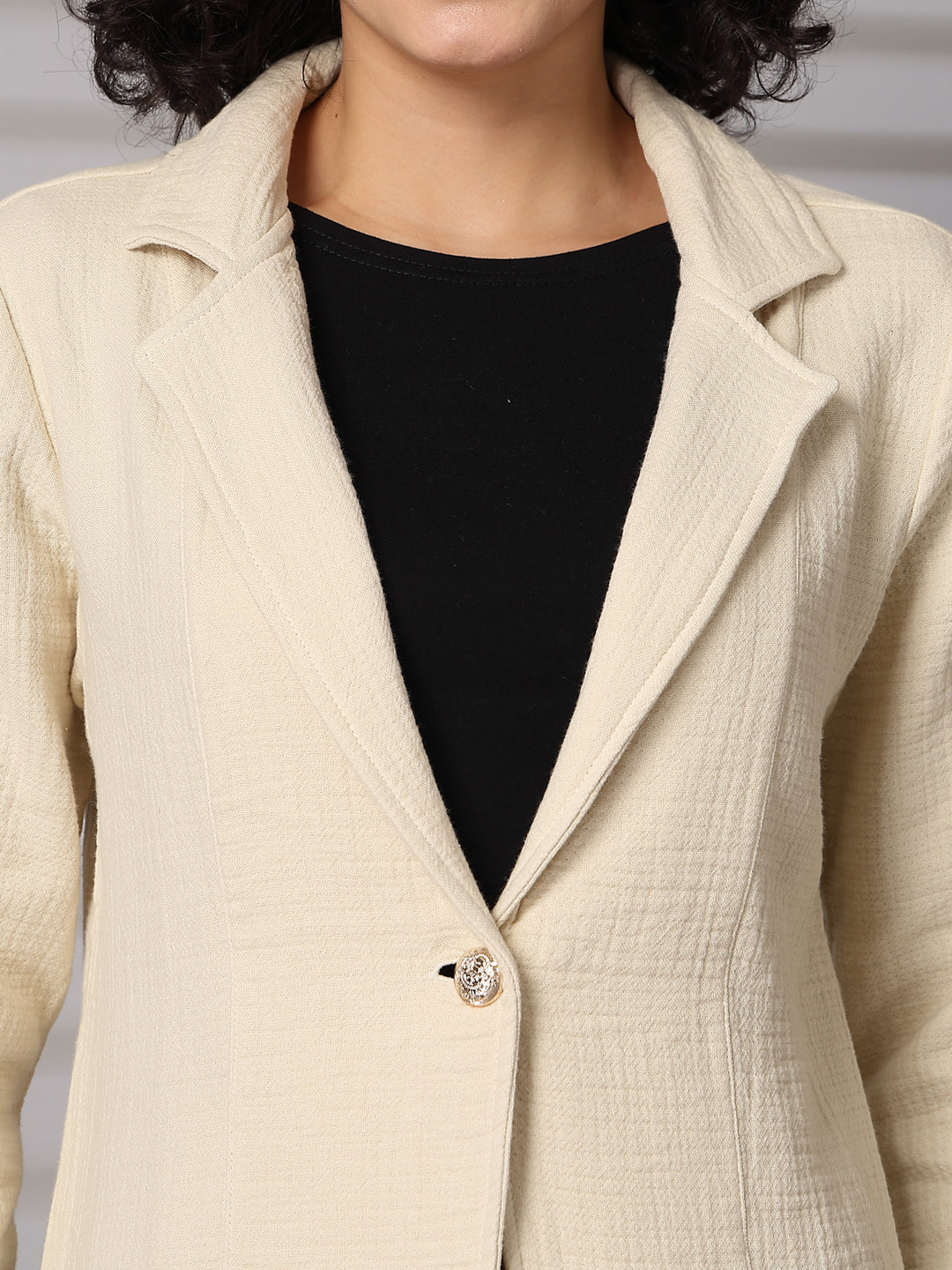 Cotton Single-Breasted Blazers