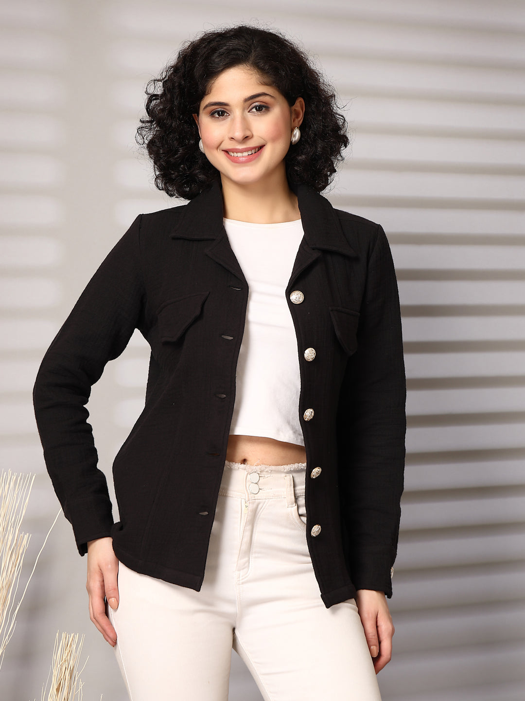 Cotton Long Sleeve Jacket